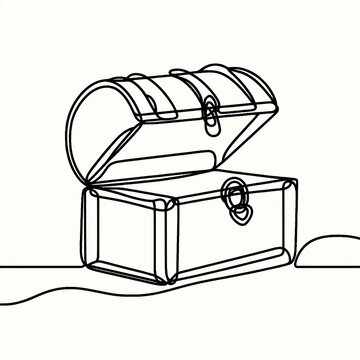 recommend clip art: treasure chest silhouette  flat 