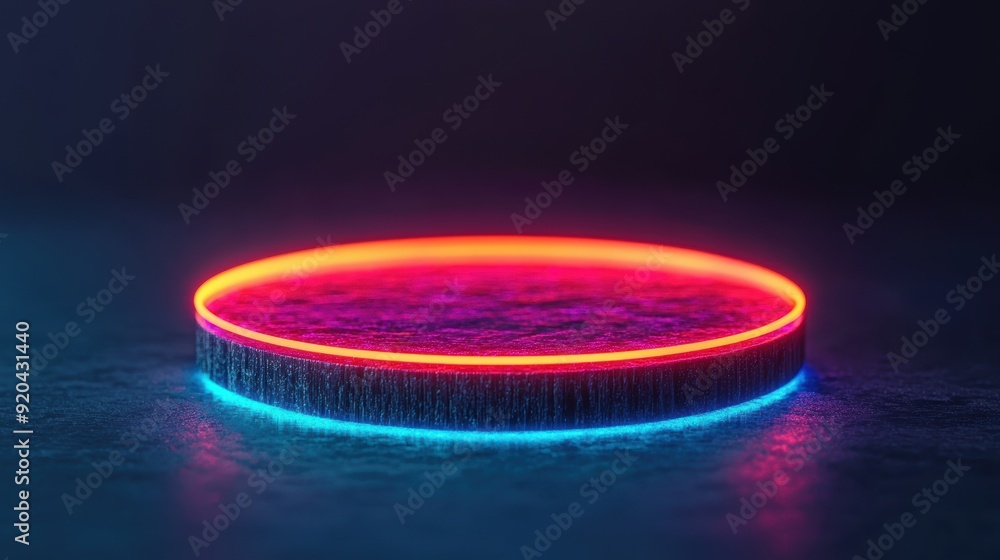 Poster futuristic smart gemstone home assistant holographic interface - personalized technology concept wit