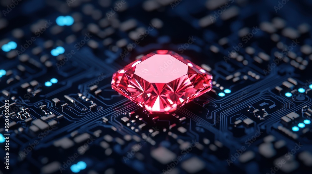 Aufkleber cutting-edge diamond identity verification system with copy space for text in 8k resolution and high