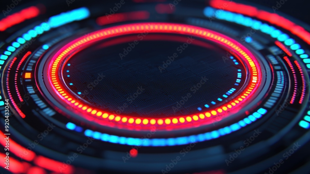 Aufkleber futuristic holographic public service dashboard with diamond visuals and copy space for text in 8k h