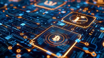 Fototapeta premium Envision a scenario where digital currencies replace traditional money, making financial transactions faster and more secure.