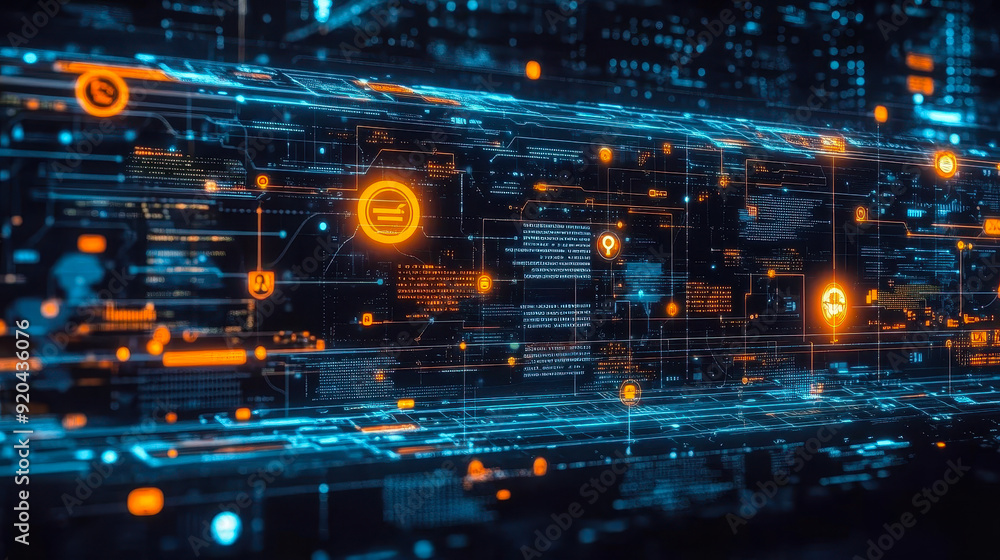 Poster digital evolution of document management: timeline of technological advancements, ai integration in 