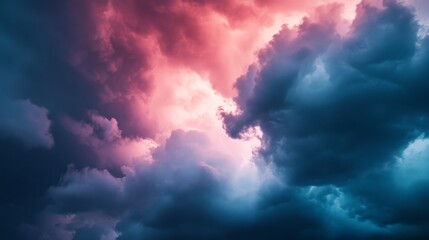 Obraz premium The sky with dark thunderclouds 