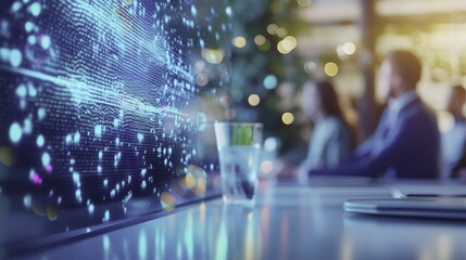 Digital Data Display in Office Setting