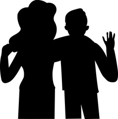 Friendship Day Silhouette