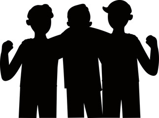 Friendship Day Silhouette