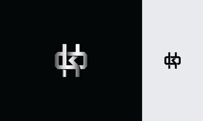 initial letters KO or OK ,K, O, overlapping interlock monogram logo line art style