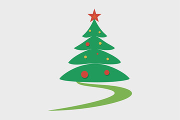 Fototapeta premium Christmas Tree Set - Hand Drawn Illustrations, Pro Vector Art, Geometric & Line Art, Kawaii Cartoon, Mascot Logos
