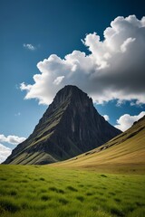 Naklejka premium a large mountain 