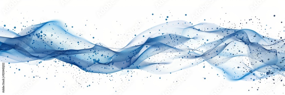 Poster this is a flowing blue wave design that is ideal for creating both dynamic and calming beautiful bac