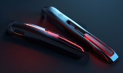 graphic advertising images focusing on beauty and hair