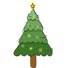 christmas tree with light