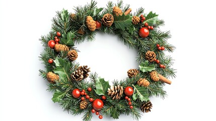 Wreath set Stickers , isolated on a white background, 3D realistic High quality image files,,