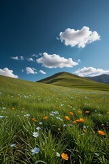 Fototapeta premium a field of flowers