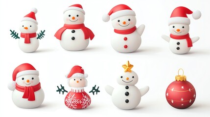 Christmas carols sticker pack, 3D realistic High quality image files, and festive design, perfect for holiday projects,