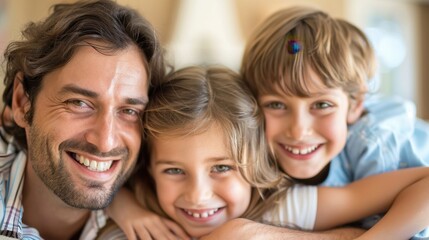 Fototapeta premium Family Time: Time set aside to connect with family, crucial for maintaining close relationships, creating joyful memories, and enhancing overall family cohesion. 
