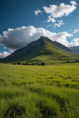 Fototapeta premium a grassy field 