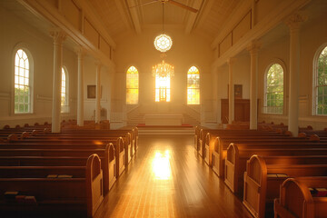 Baptist church interior