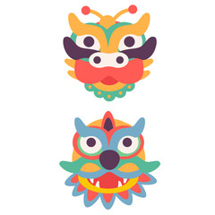 Chinese dragon mask for Chinese New Year