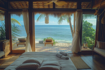 Fototapeta premium Beach villa interior