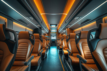 Fototapeta premium Bus interior