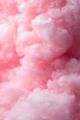 Fototapeta premium Fluffy Pink Cotton Candy Texture