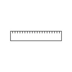 Ruler icon vector illustration logo template for many purpose. Isolated on white background.