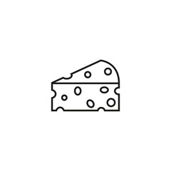 cheese vector icon. Linear style sign for mobile concept and web design. cheese symbol illustration. Pixel vector graphics - Vector.