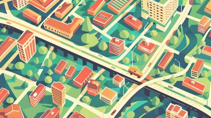 Obraz premium Examine the role of vector graphics in map design.