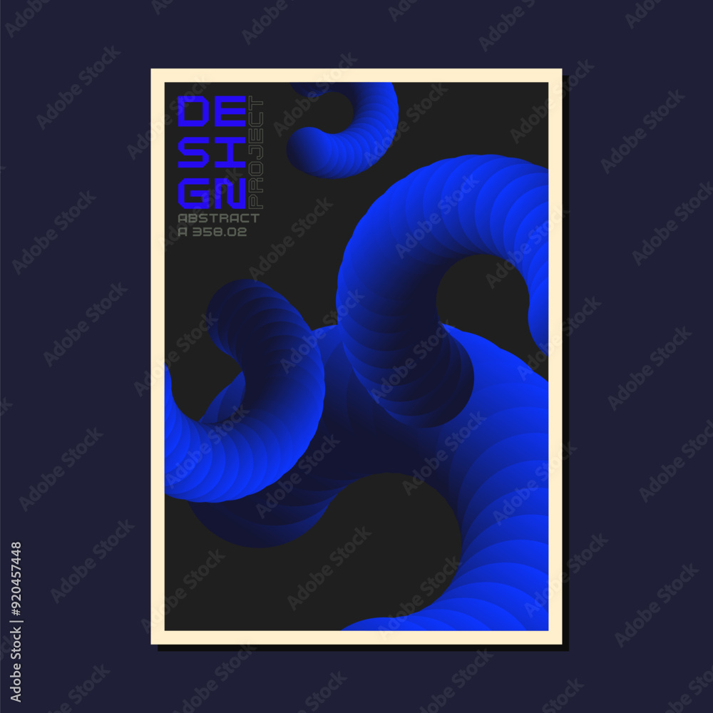 Poster a template to use in your design. template for text information. a composition of geometric shapes. 