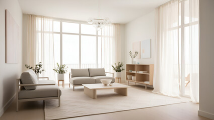 Fototapeta premium living room interior