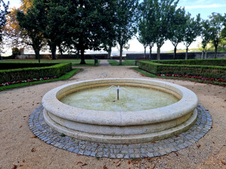 Planting perennials in flower beds. annual rebates are various crescent trees cut between the...