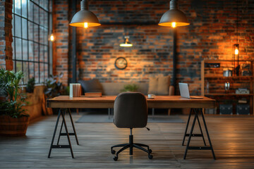 Office interior desk