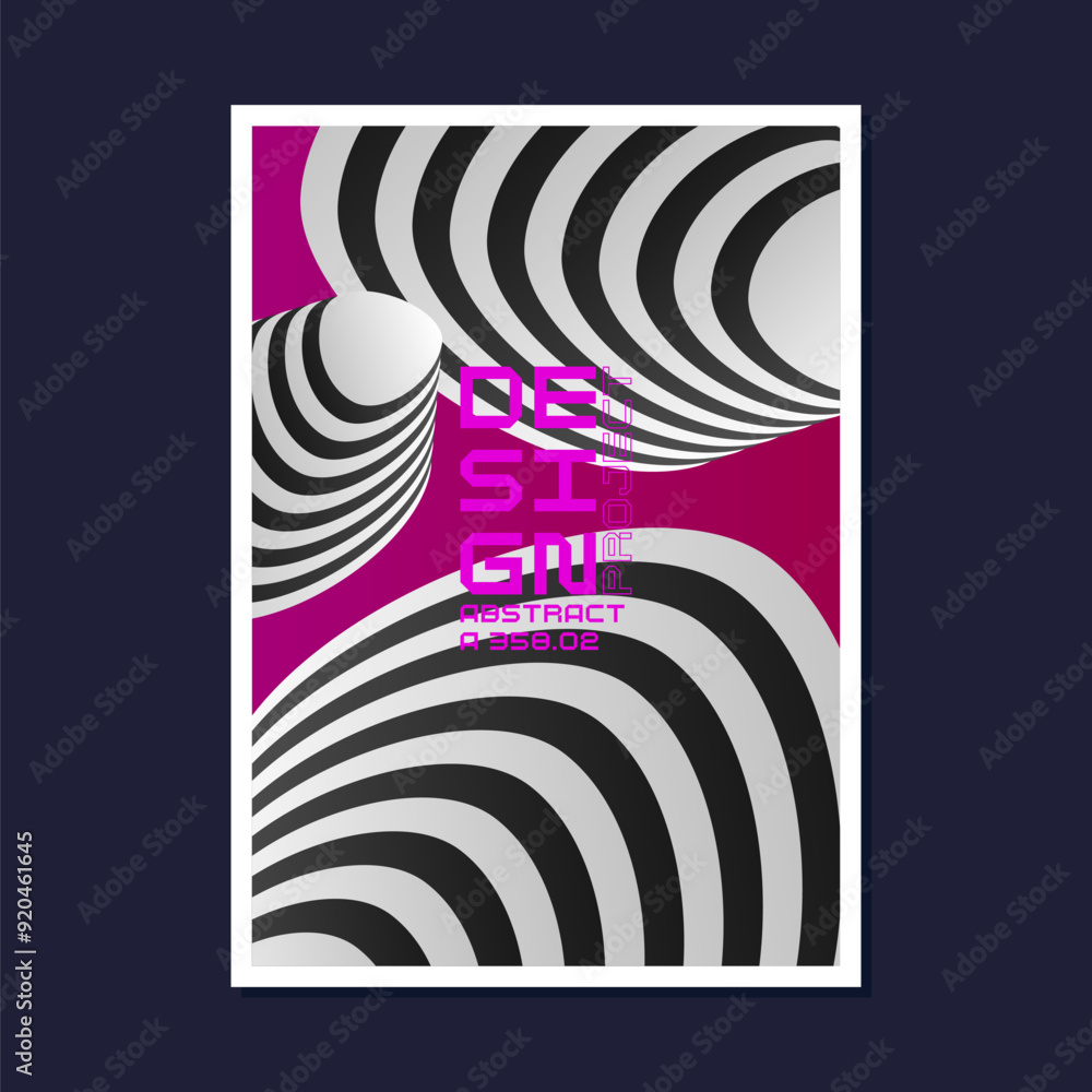 Poster composition with dynamic and geometric shapes. abstract background for design. a template for advert