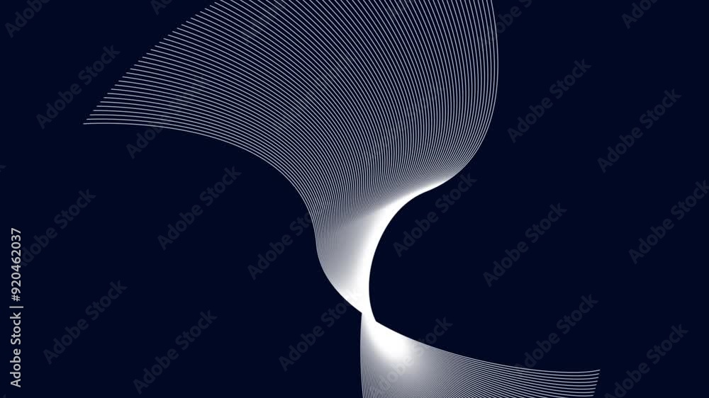 Poster abstract spiral geometric lines. rotation swirl lines animation.