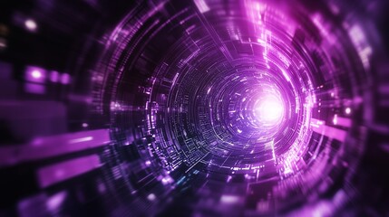 Fototapeta premium Purple high-tech background