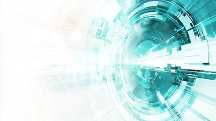 Obraz premium White and Teal high-tech background 