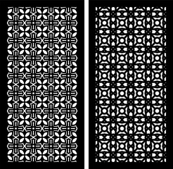 Fototapeta premium Geometric and simple pattern for panel, background, cutting art, and decoration