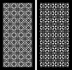 Geometric and simple pattern for panel, background, cutting art, and decoration