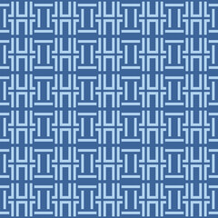 Japanese Geometric Weave Vector Seamless Pattern