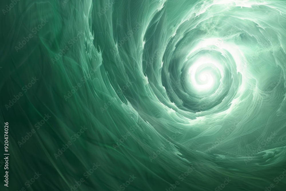 Poster a mesmerizing swirl of beautiful green tones is creating a captivating and imaginative oceanic abstr