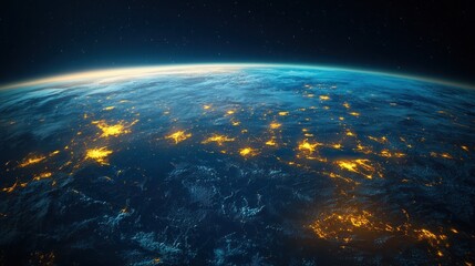 Fototapeta premium Earth at Night from Space
