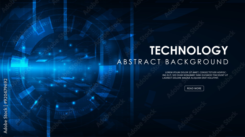 Poster circuit abstract technology background. futuristic digital hi-tech background design.
