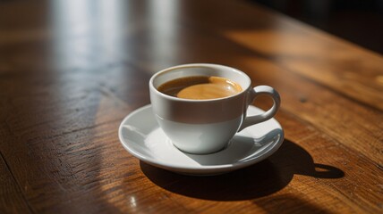 Fototapeta premium cup of coffee or white cup , AI Generated.