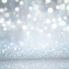  A silver background with many small, round, shiny objects that look like glitter