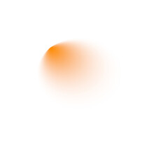Orange spotlight isolated on transparent background 