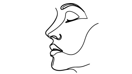 side profile of a human face