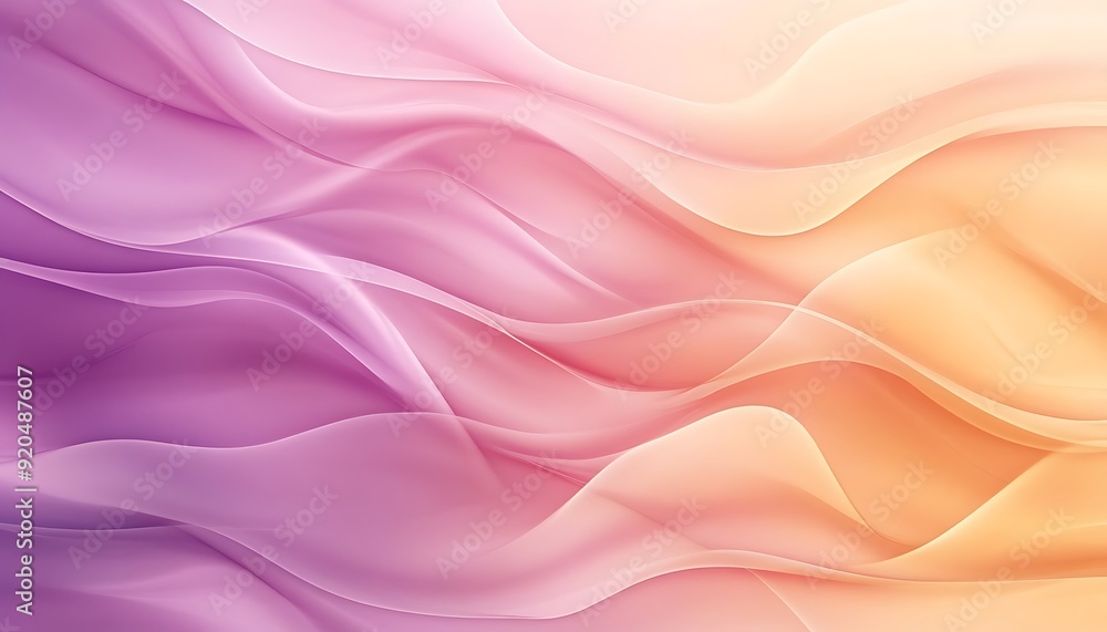 Poster Lilac and Peach Fuzz Calming Seamless Abstract Background