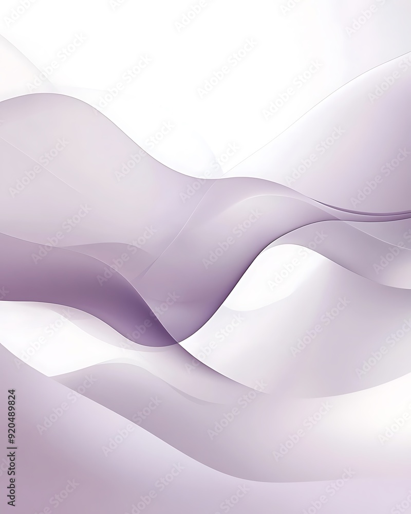 Aufkleber soft lilac gradient with abstract white shape background