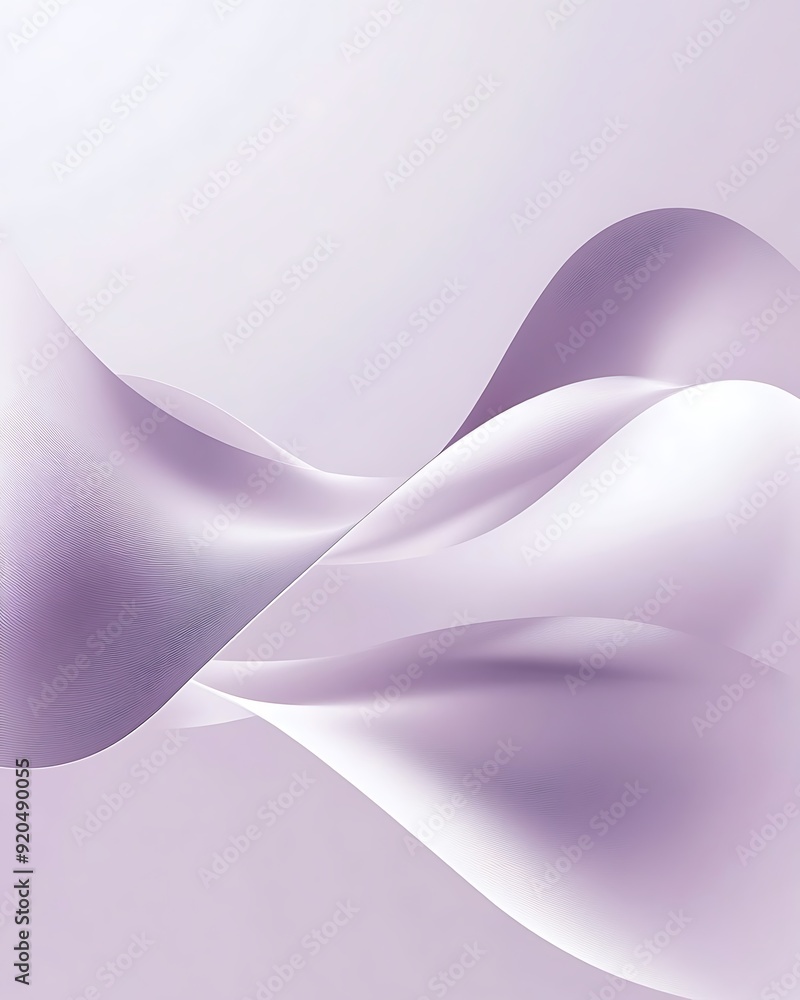 Aufkleber soft lilac gradient with abstract white shape background